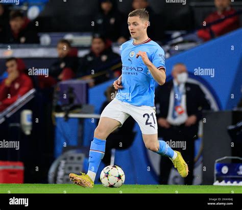 Sergio Gomez #21 of Manchester City in action during the UEFA Champions ...