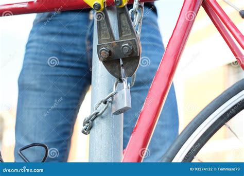 Thief Stealing a Bike in the City Street Stock Photo - Image of equipment, outdoors: 93274132