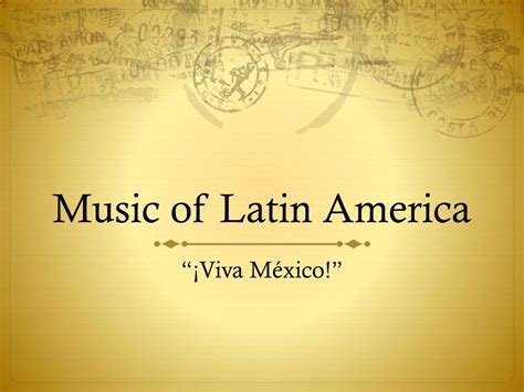 PPT - Music of Latin America PowerPoint Presentation, free download - ID:3086896