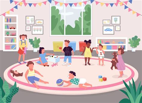 Daycare Center Classroom Stock Illustrations – 203 Daycare Center ...