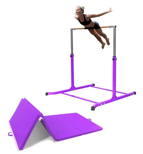 Athletic Bar Home Gymnastics Bar In Horizontal Kip Bar Set For Kids, Height Adjustable To FT ...