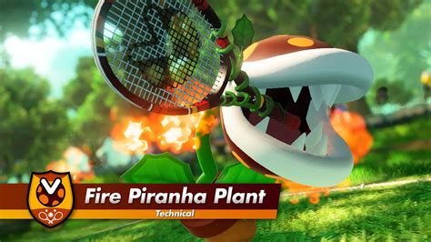 Mario Tennis Aces - Fire Piranha Plant footage