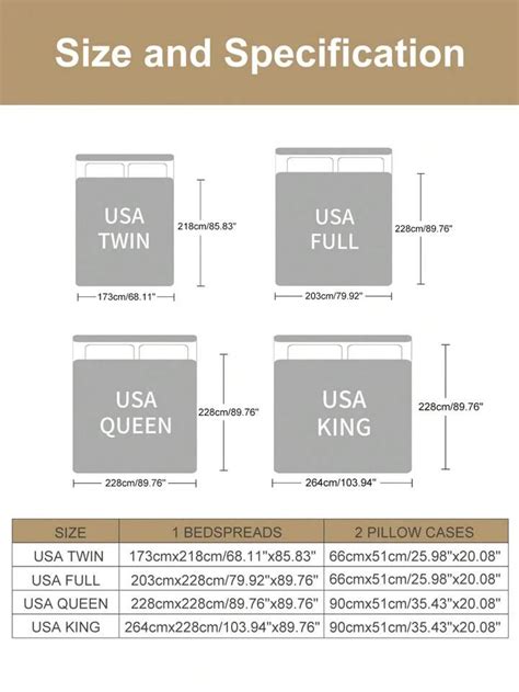 Bedding Size Chart Bed Sheet Sizes, Bed Size Charts, Quilt, 40% OFF