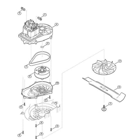 Engine, Blade Assembly for Stihl/ Viking ME 339.0 C Electric Lawn Mowers | L&S Engineers