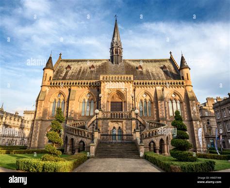 McManus Art Gallery and Museum at Sunset in Dundee Scotland Stock Photo ...