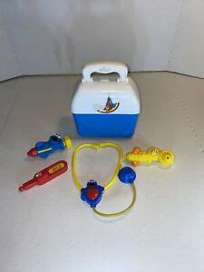 1998 Sesame Street Elmo Doctor's Kit Plastic Bag & Accessories 5 Pc Toy Dr. Set | eBay