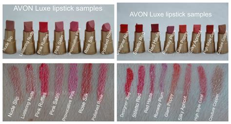 AVON Luxe Lipstick swatches - Beauty by Miss L