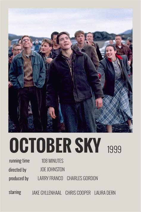 october sky polaroid poster | October sky, Great movies to watch, Movie ...