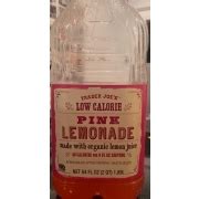 Trader Joe's Pink Lemonade - Low Calorie: Calories, Nutrition Analysis & More | Fooducate