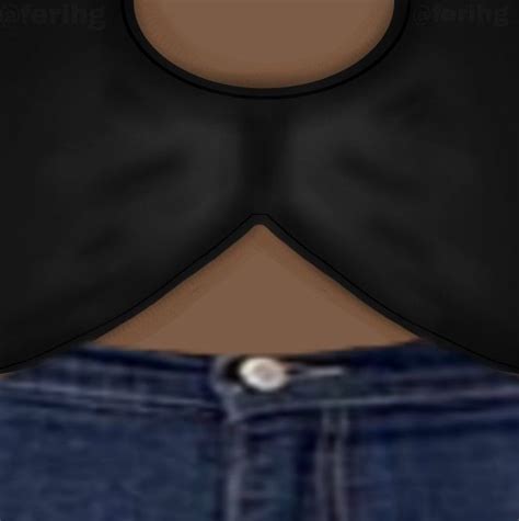 Black top outfit w jeans T-shirt Roblox Created: 7/05/21 at 4:53pm | Roblox t shirts, Roblox t ...