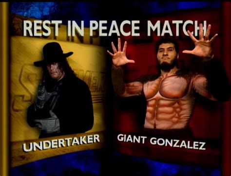 Undertaker vs. Giant Gonzalez Summerslam 1993 : r/WWEMatchGraphics