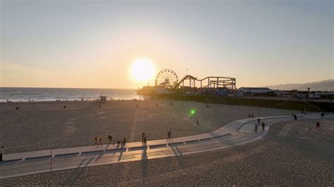 Santa Monica Pier At Los Angeles In Stock Footage SBV-348651043 ...