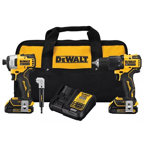 DEWALT 20V MAX ATOMIC Lithium-Ion Cordless Brushless Hammer Drill and ...