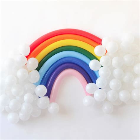 Over the Rainbow Balloon Backdrop | Rainbow theme party, Rainbow balloons, Rainbow birthday party