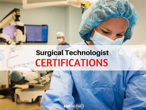 What Certifications are Available for Surgical Technologists? | Surgical technologist, Health ...