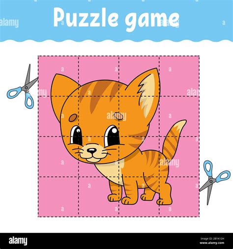 Puzzle game for kids education. Education developing worksheet. Game ...