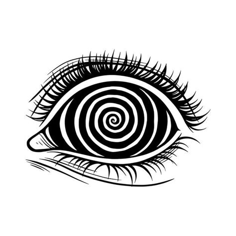 Premium Vector | Psychedelic spiral eye | Eye illustration, Dark art ...