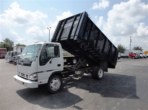 2007 Used Isuzu NPR HD 14FT STEEL DUMP TRUCK.14,500lb GVWR at Tri Leasing Corp Serving Pompano ...