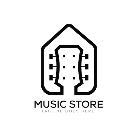 Premium Vector | Music store logo