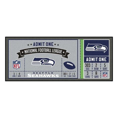 NFL - Seattle Seahawks Ticket Runner 30"x72" | Game tickets, Nfl ...