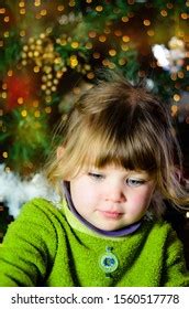 Beautiful Girl Amazed By Christmas Lights Stock Photo 1560517778 | Shutterstock