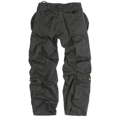 US INFANTRY MENS COMBAT TROUSERS SURPLUS WORK CASUAL BAGGY PANTS BLACK ...