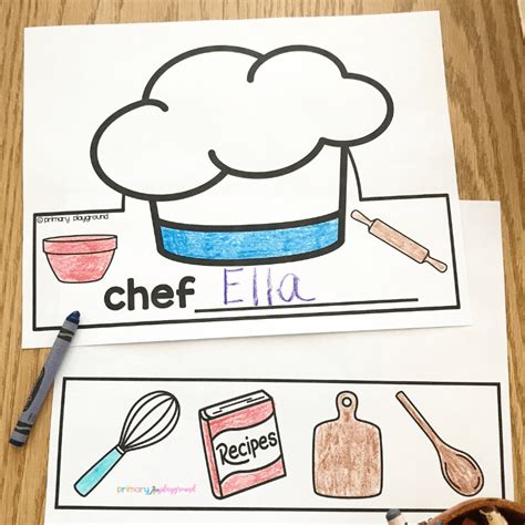 Free Printable Chef Hat - Primary Playground | Chefs hat, Chef hats for ...