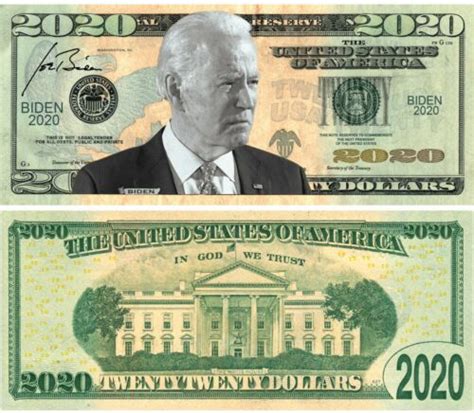 25 Joe Biden for President 2020 Dollar Bill Fake Play Funny Money Note | eBay