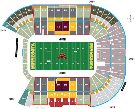 Gophers Football Stadium Seating Chart | Brokeasshome.com