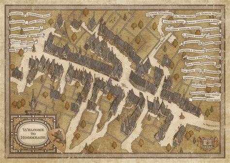 RPG map | Harry potter miniatures, Hogsmeade, Harry potter halloween