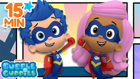 Superhero Bubble Guppies to the Rescue! 💥 15 Minute Compilation ...