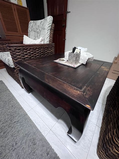 Teak wood Table, Furniture & Home Living, Furniture, Tables & Sets on Carousell