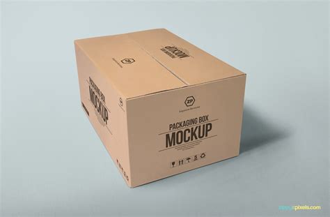 Packaging Box Mockup | Free PSD Download | ZippyPixels