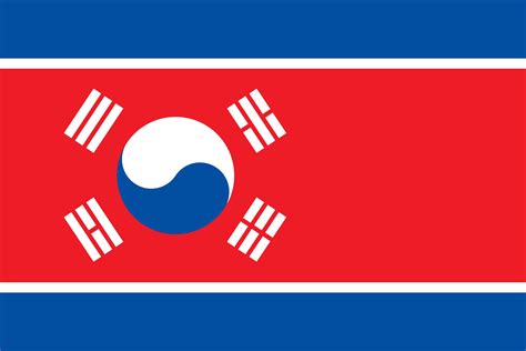 Flag of DPRK but the DPRK is South Korea : r/vexillologycirclejerk