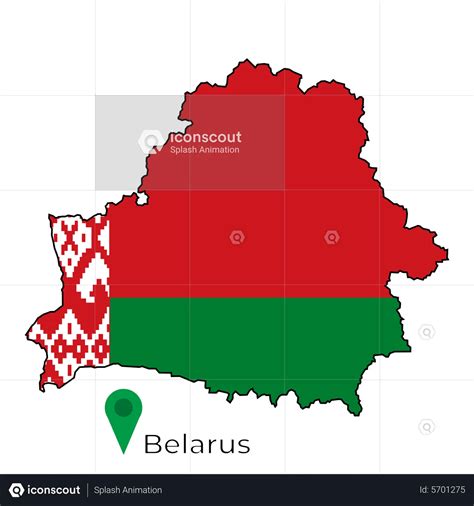 Belarus flag map Flag Animated Illustration download in JSON, LOTTIE or MP4 format