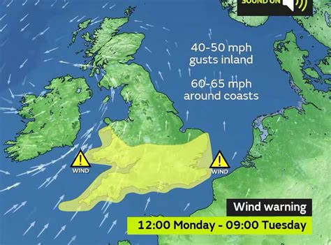 Surrey weather live: Updates as Met Office issues yellow warning for strong winds - Surrey Live