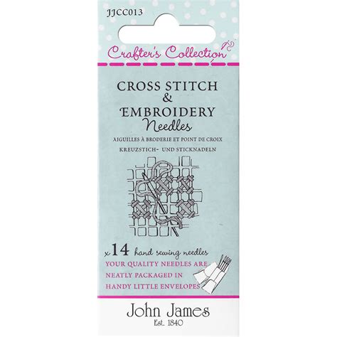 14 Count Assorted Cross Stitch and Embroidery Needles - Regular ...