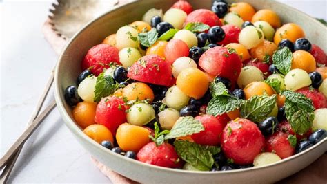 Mint And Melon Fruit Salad Recipe