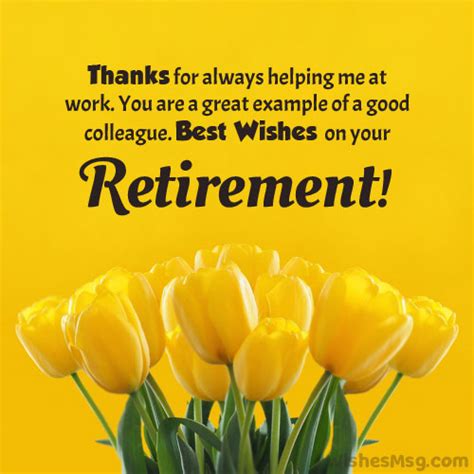 100+ Retirement Wishes For Coworker and Colleague - WishesMsg