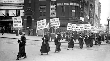 Womens Suffrage Protest Signs