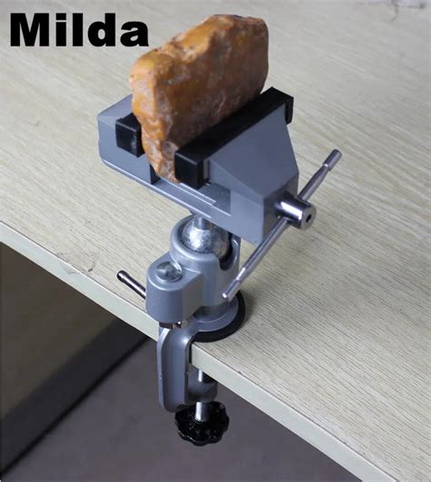 Milda table Bench Vice Electric Drill Stand Holder Aluminium Alloy ...