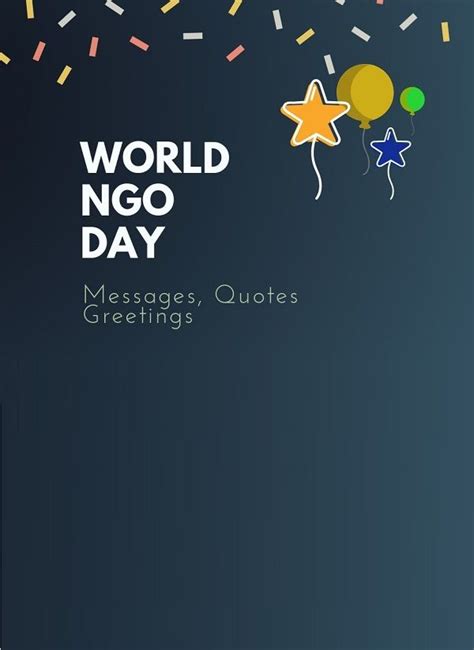 490+ World NGO Day Quotes, Messages, Wishes & Greetings (Images) | Messages, Happy words, Small ...