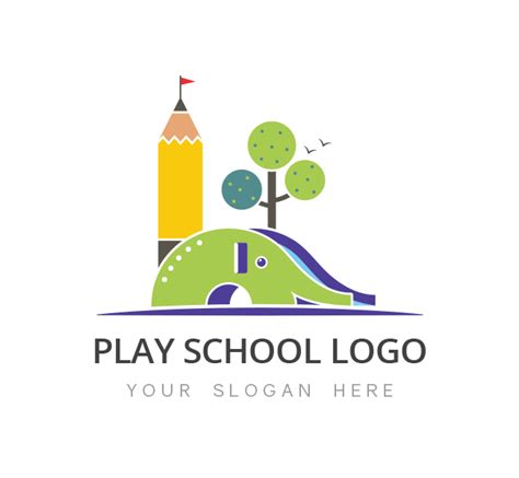 Kids Play School Logo & Business Card Template - The Design Love