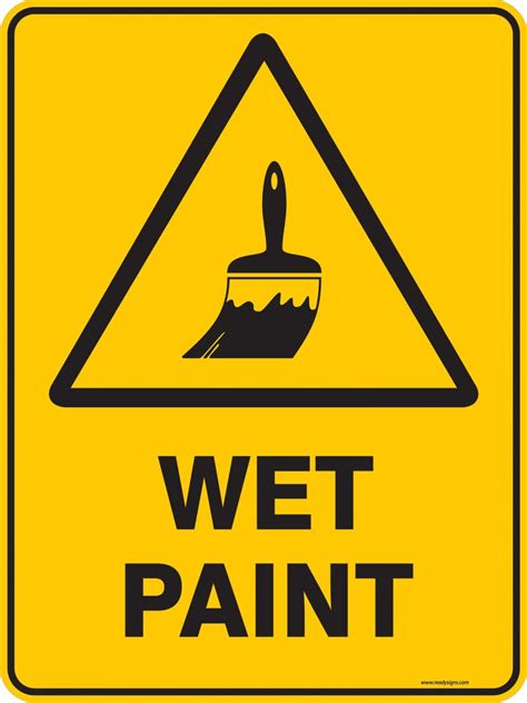Caution Wet Paint Sign Printable - Printable Word Searches