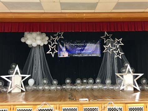 Graduation Ball Stage Decor | Graduation backdrop, Graduation decorations, Graduation crafts