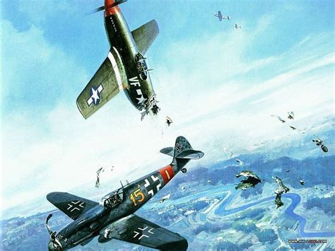 War in the Air : Air Combat Painting Wallpaper 36 Air Combat Art 0077 ...