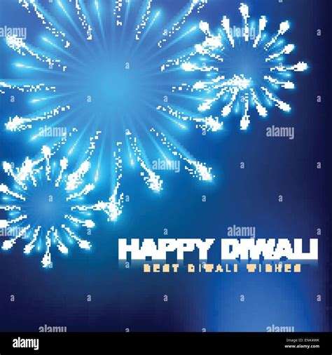 vector happy diwali fireworks background Stock Vector Image & Art - Alamy