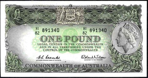 One Pound Coombs/Wilson HI/82 891340 - Australian Banknotes