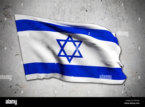 3d rendering of an old Israel flag Stock Photo - Alamy