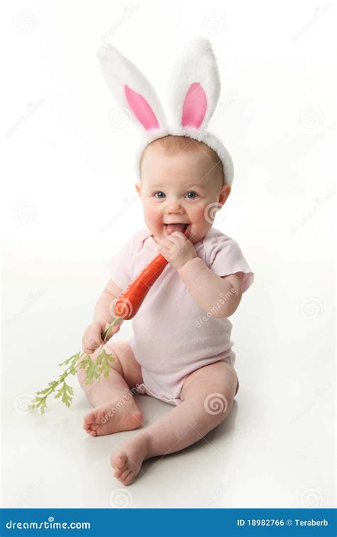 Easter bunny baby stock photo. Image of kids, easter - 18982766